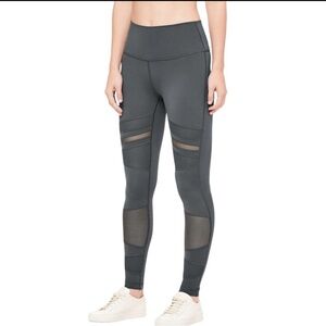 Lululemon Athletica Womens Gray Wunder Under High Rise Tight Mix Mesh Size 6 H-3